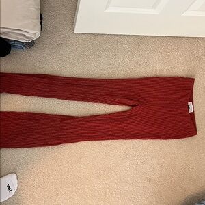 Urban Outfitters Rust Ribbed Knit Skirt
